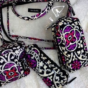 Brand new Vera Bradley travel cosmetics set